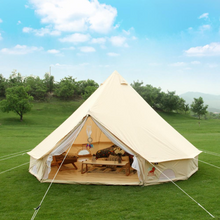 Load image into Gallery viewer, Best selling outdoor tent arabic canvas camp family tent  6m cotton canvas bell tent glamping tent