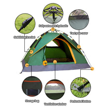 Load image into Gallery viewer, Good Selling Camping Outdoor 3-4 Person Double Layer Automatic Tent pop up Tent