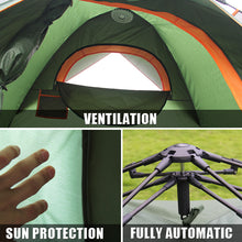 Load image into Gallery viewer, Good Selling Camping Outdoor 3-4 Person Double Layer Automatic Tent pop up Tent