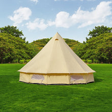 Load image into Gallery viewer, Good quality luxury glamping tent 4m cotton canvas bell tent for outdoor camping tent
