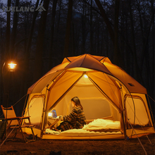 Load image into Gallery viewer, 2022 Latest fashion 3-4 Persons Hiking Tipi Cotton Canvas Glamping Tent for Sale Large Luxury Family Tent Camping Outdoor Tents
