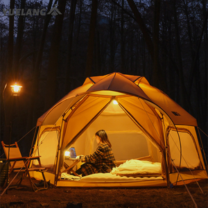 2022 Latest fashion 3-4 Persons Hiking Tipi Cotton Canvas Glamping Tent for Sale Large Luxury Family Tent Camping Outdoor Tents