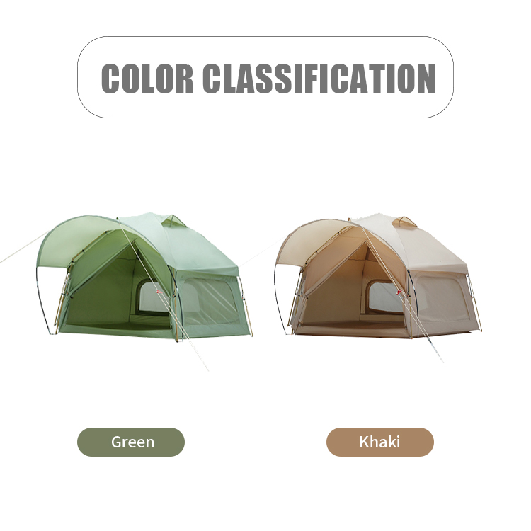 2022 Latest fashion 3-4 Persons Hiking Tipi Cotton Canvas Glamping Tent for Sale Large Luxury Family Tent Camping Outdoor Tents