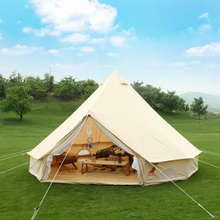 Load image into Gallery viewer, Best selling outdoor tent arabic canvas camp family tent  6m cotton canvas bell tent glamping tent
