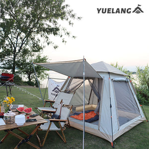 New Design 3-4 Person Outdoor Family Tent  Waterproof Luxury Camping Tent automatic tent