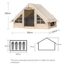 Load image into Gallery viewer, Unistengh inflatable tent party tent outdoor tent camping canvas bell tent
