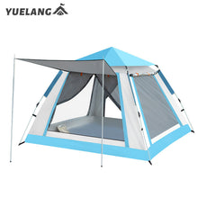 Load image into Gallery viewer, New Design 3-4 Person Outdoor Family Tent  Waterproof Luxury Camping Tent automatic tent
