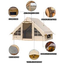Load image into Gallery viewer, Unistengh inflatable tent party tent outdoor tent camping canvas bell tent
