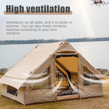 Load image into Gallery viewer, Unistengh inflatable tent party tent outdoor tent camping canvas bell tent
