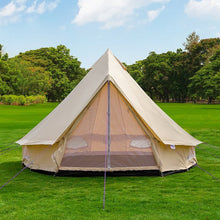 Load image into Gallery viewer, Good quality luxury glamping tent 5m cotton canvas bell tent for outdoor camping tent
