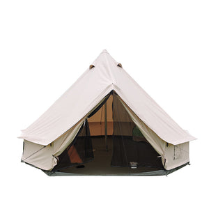 Good quality luxury glamping tent 5m cotton canvas bell tent for outdoor camping tent